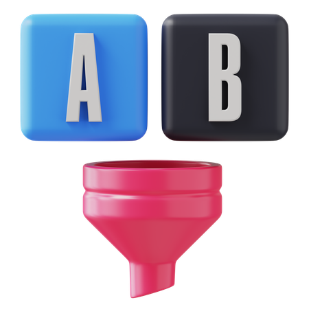알파벳 필터  3D Icon