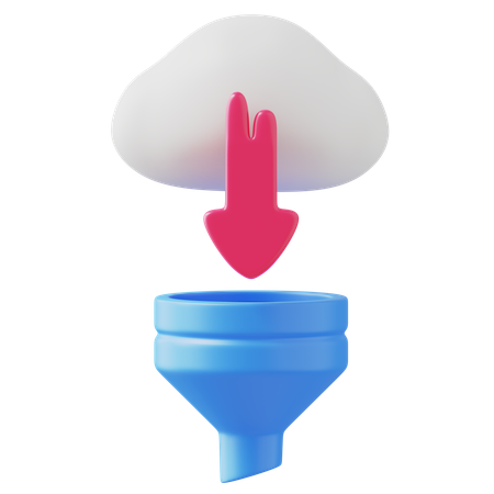 클라우드 필터  3D Icon