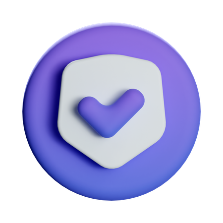 シールド  3D Icon