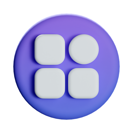 グリッド  3D Icon