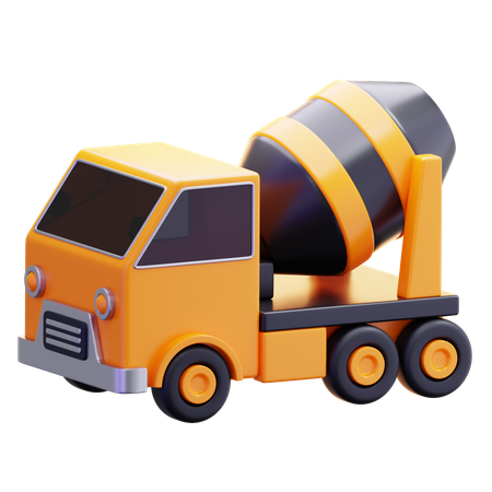 コンクリートミキサー車  3D Icon