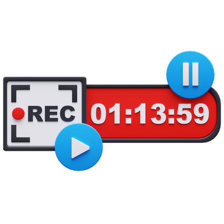 녹음  3D 아이콘