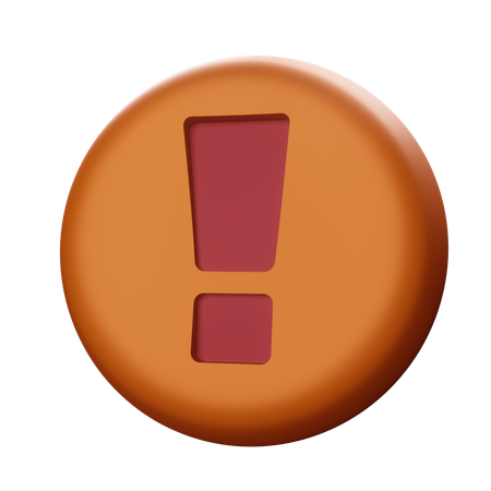느낌표  3D Icon