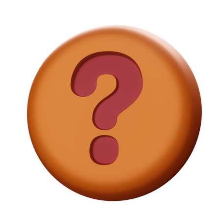 疑問符  3Dアイコン