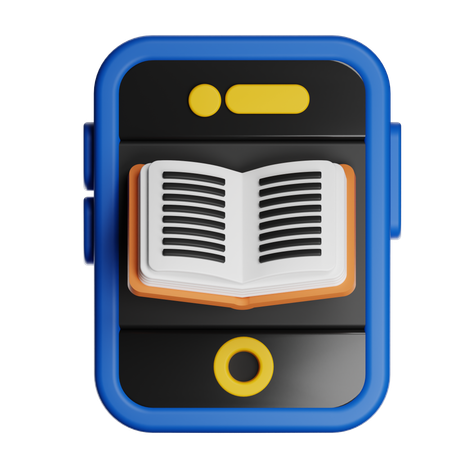 電子書籍電話  3D Icon