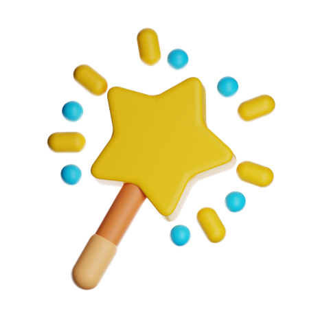 魔法の杖  3D Icon