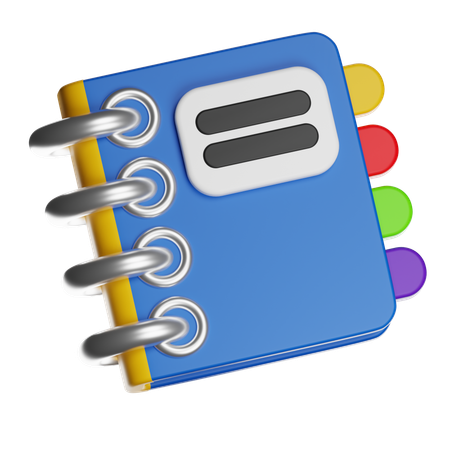 ノート  3D Icon