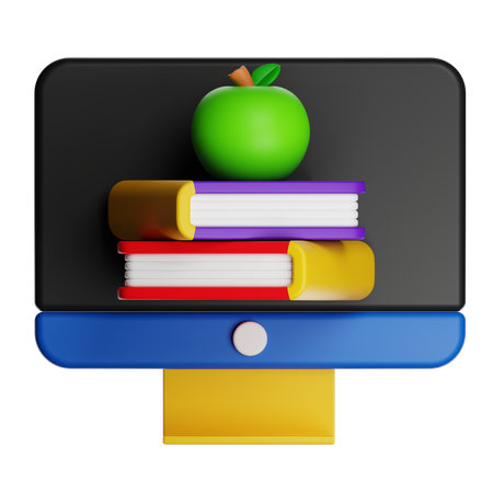オンライン学習  3D Icon