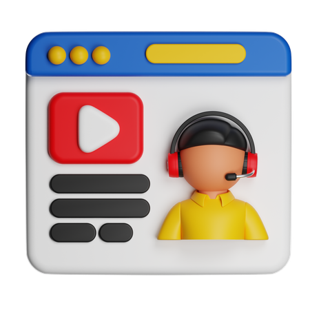 インストラクター  3D Icon