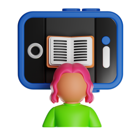 勉強  3D Icon