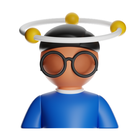 天才  3D Icon