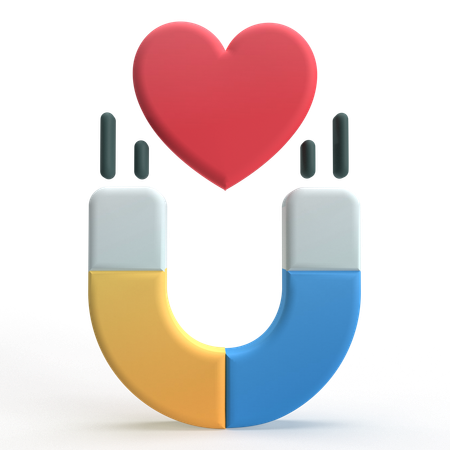 愛を引き寄せる  3D Icon