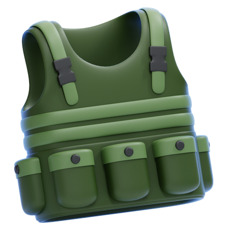 방탄 조끼  3D Icon