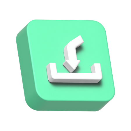 저장 화살표  3D Icon
