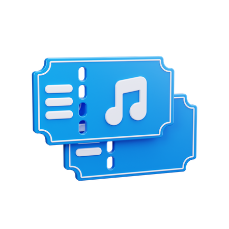 音楽ショーのチケット  3D Icon