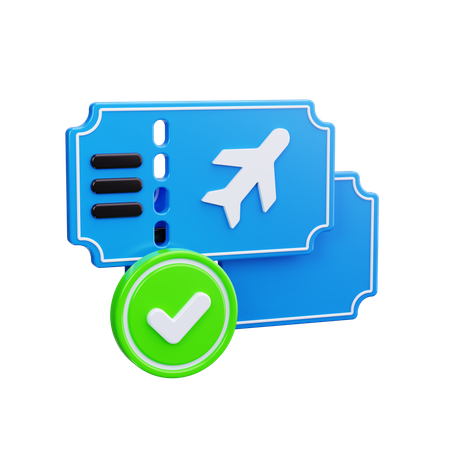 航空券  3D Icon
