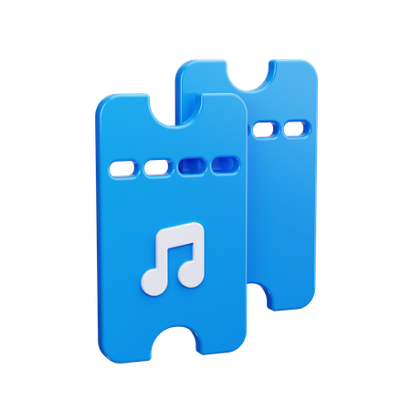 コンサートチケット  3D Icon