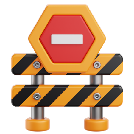 道路障壁  3D Icon