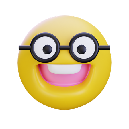 괴짜 얼굴 이모티콘  3D Icon