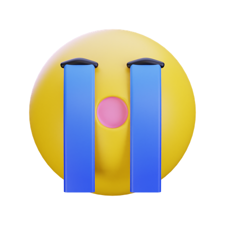 울음 얼굴 이모티콘  3D Icon
