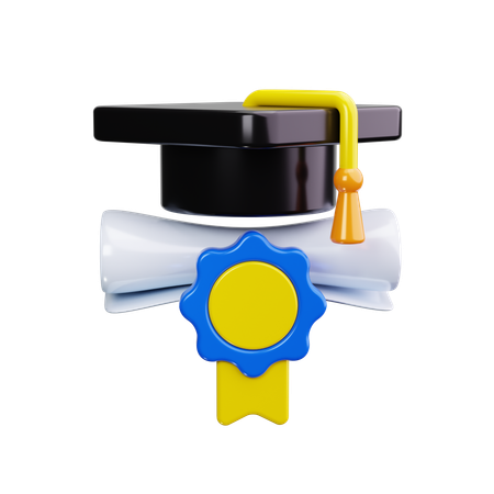 졸업하다  3D Icon