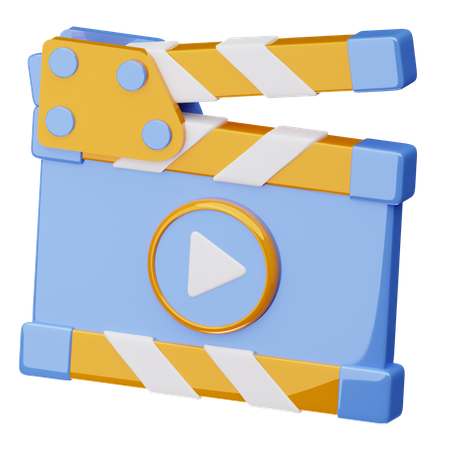 カチンコ  3D Icon