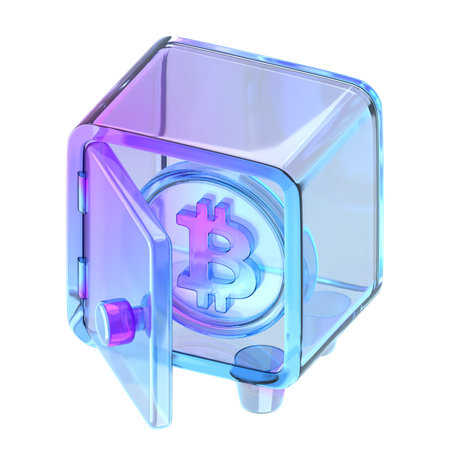 암호화폐 금고  3D Icon