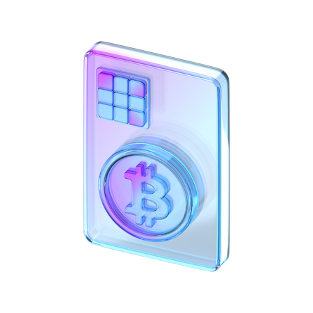 암호화폐 카드  3D Icon