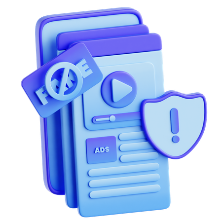 偽の広告  3D Icon
