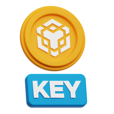 바이낸스 키  3D Icon