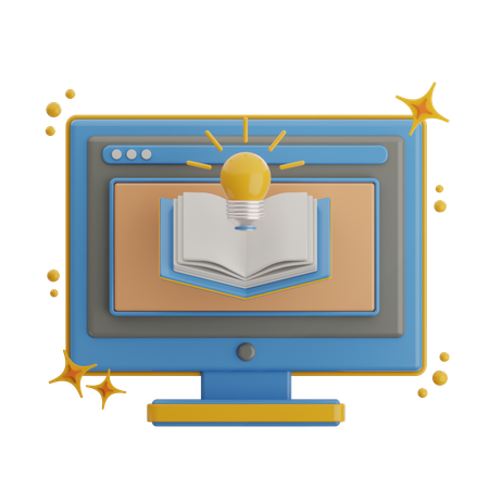 창의적 학습  3D Icon