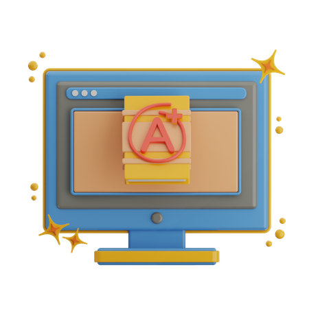 성적표  3D Icon