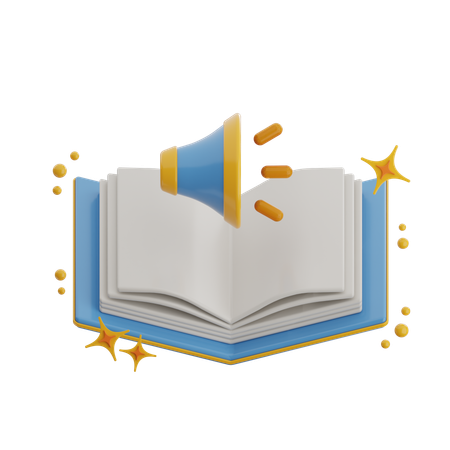 오디오북  3D Icon
