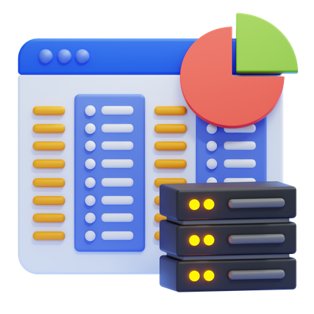 데이터 베이스  3D Icon