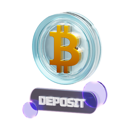 암호화폐 입금  3D Icon
