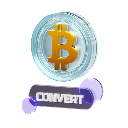 암호화폐 변환  3D Icon