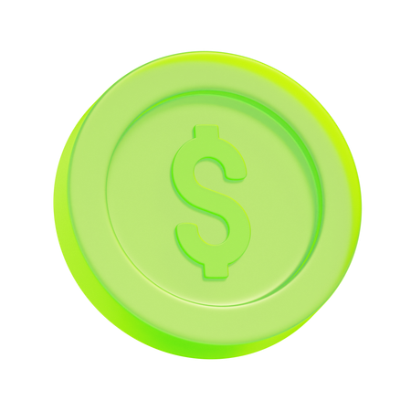 달러 동전  3D Icon