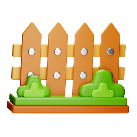농장 울타리  3D Icon