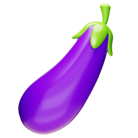가지  3D Icon