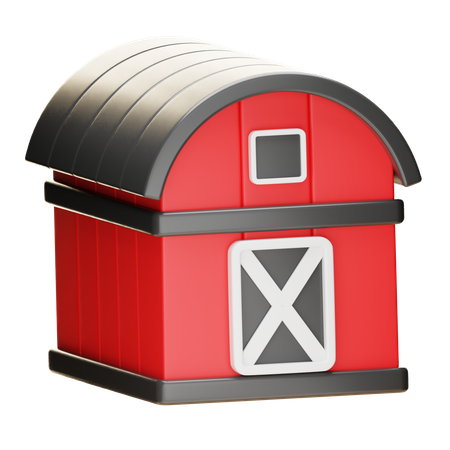헛간  3D Icon