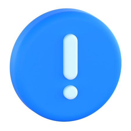 느낌표  3D Icon