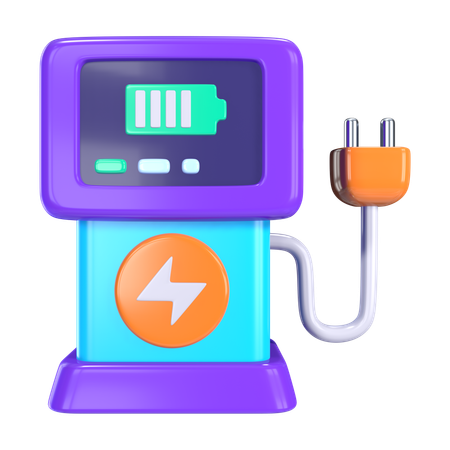 公共充電ステーション  3D Icon