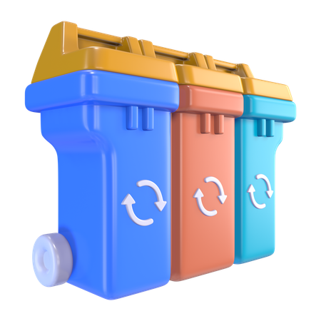 リサイクルビン  3D Icon