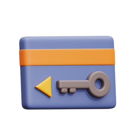 출입 카드  3D Icon