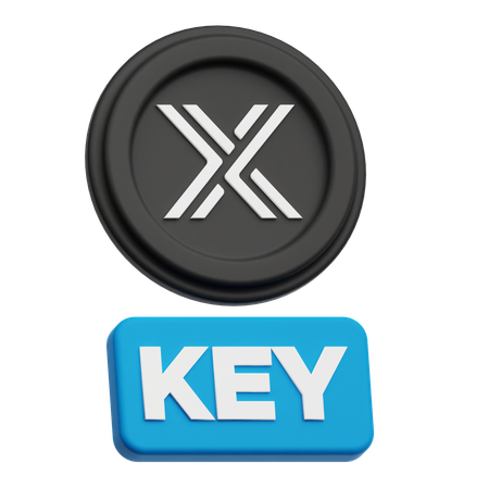 변경 불가능한 키  3D Icon