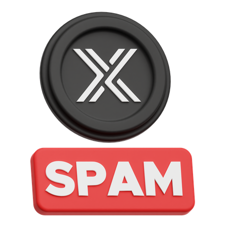 변경 불가능한 스팸  3D Icon