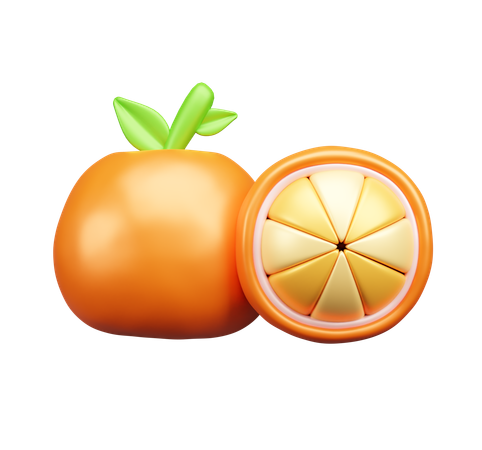 オレンジ  3D Icon