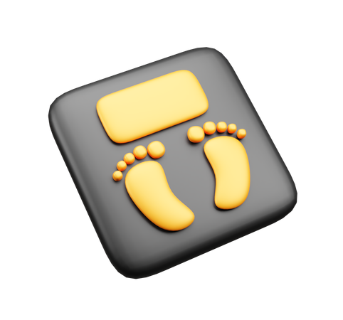 体重計  3D Icon