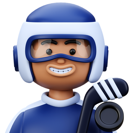 ホッケー選手  3D Icon