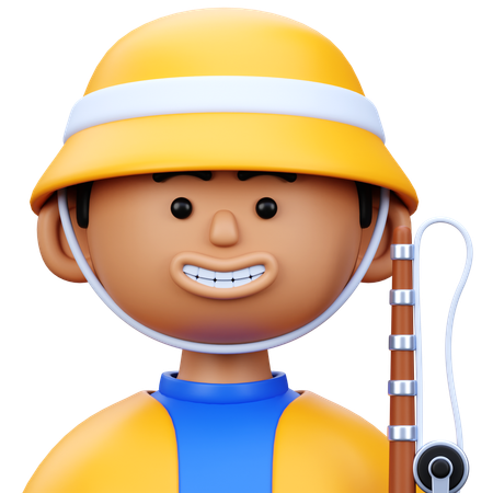 漁師  3D Icon